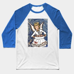 Porcelain Angel Baseball T-Shirt